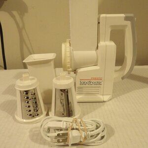 + Presto Salad Shooter Electric Slicer Shredder Model 0291001 Tested Works